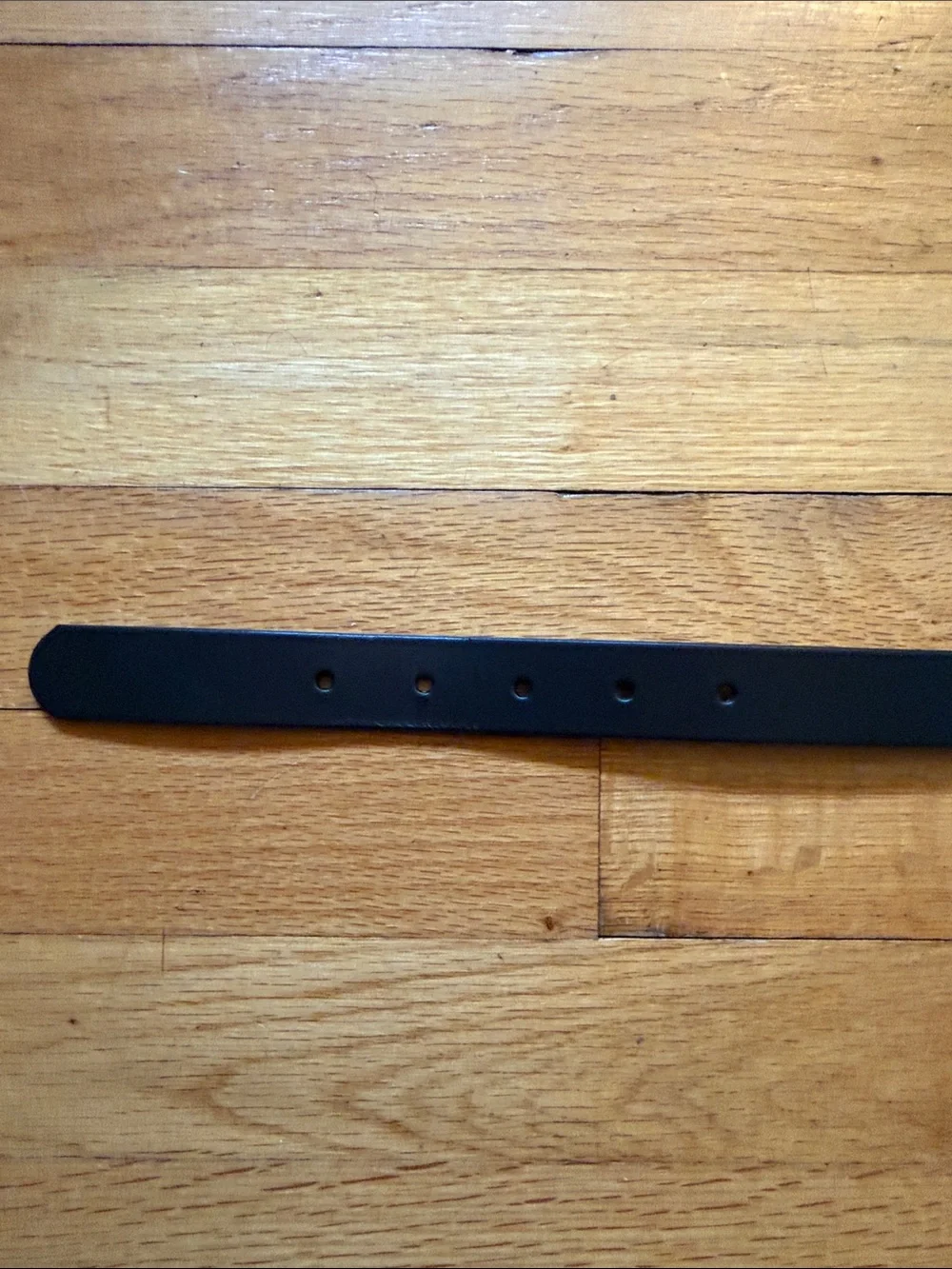 J Crew Crewcuts Youth Boys Black Leather Belt with Silver Buckle